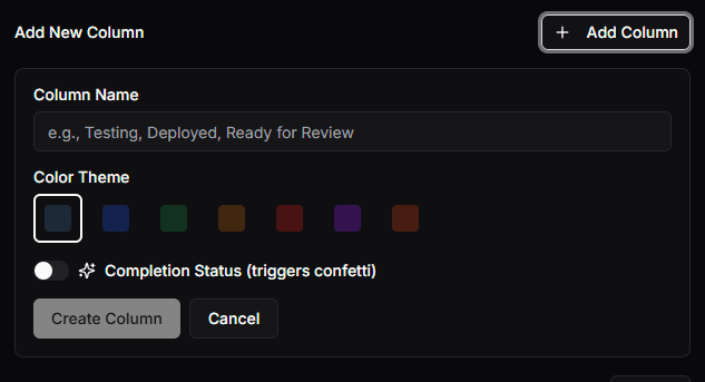 Add Column Dialog