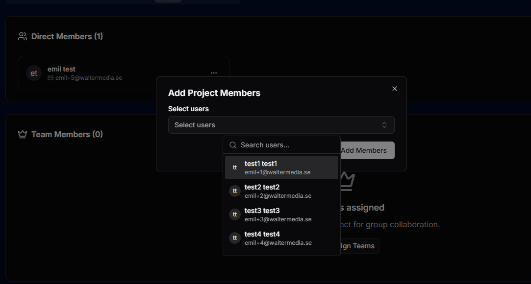 Add Member Button