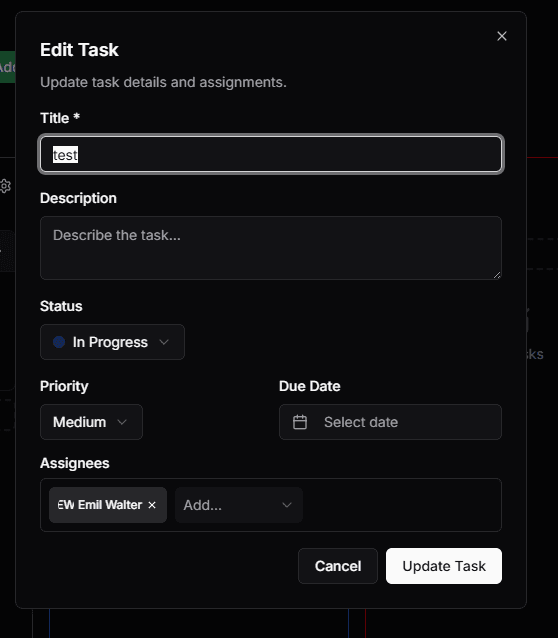 Edit Task Dialog