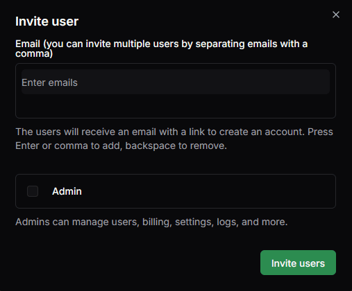 Invite User Example