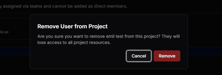 Remove Individual Member
