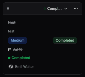 Task Quick Actions