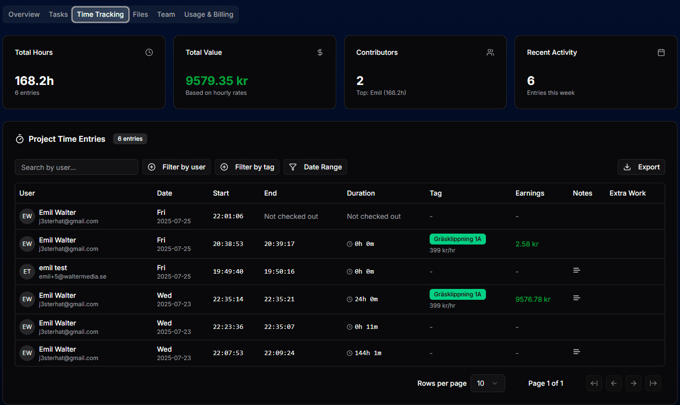 Time Tracking Quick